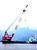 used revoling floating crane