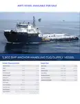 2005 DP-1 AHTS Vessel, 71 TBP / 5920 BHP for Sale