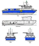 MOC Shipyards ANZAC 2407 Crew Utility Boat