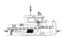 NB 12.87m Road Transportable Workboat - Azimuth Drive RTWB 1204